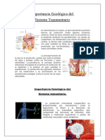 Importancia Fisiológica Del Tegumentario e Inmunologico 1