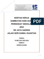 Kertas Kerja Hari Guru 2023 Petang