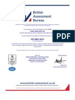 Frazer Nash NDT LTD - 9001 Certificate