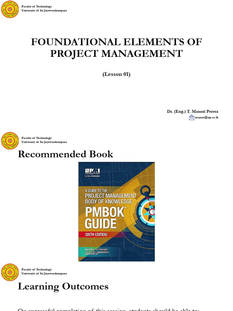PMI FOUNDATIONS OF PROJECT MANAGEMENT visual data 6