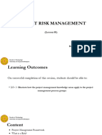 5 Project Risk Management - Part I