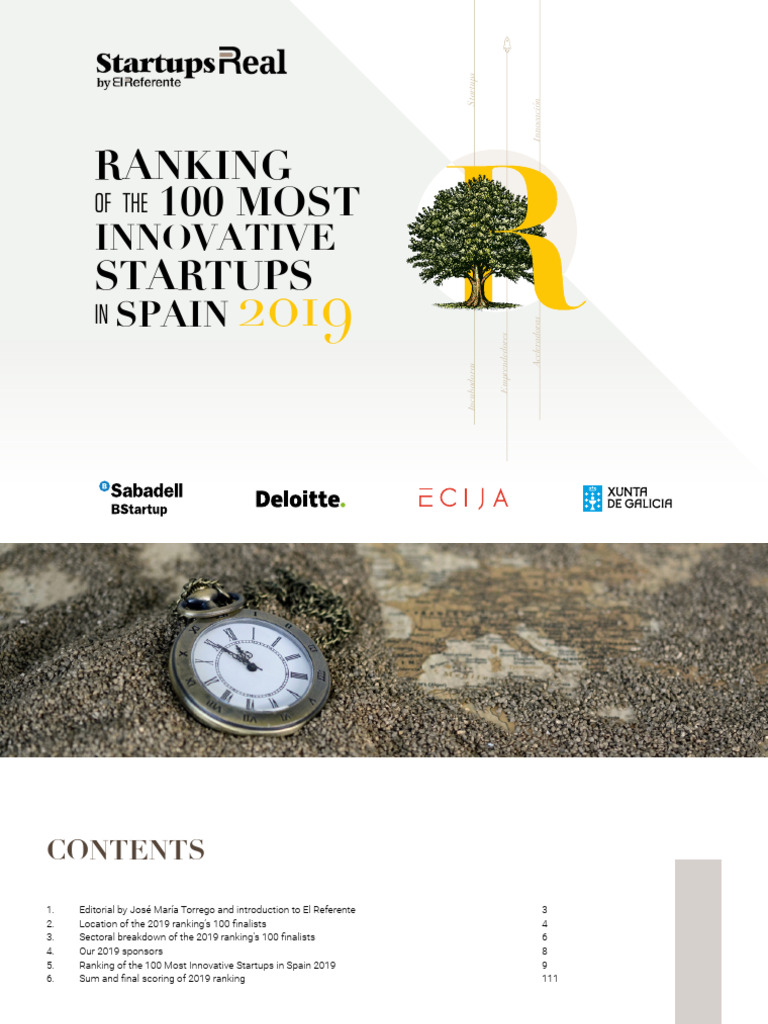 Spain's Top 100 Startups 2019 | PDF | Startup Company | Small Business ...