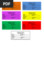 Medication Ticket Color Coding Guide | PDF