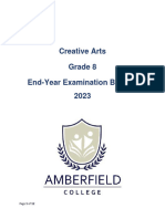 Creative Arts GR 8 END Year Examination Booklet 2023