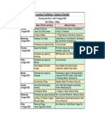 Learning Facilitators Training Schedule: One Day Only From 1 Until 11 August 2023 Time 8:00am - 5:00pm