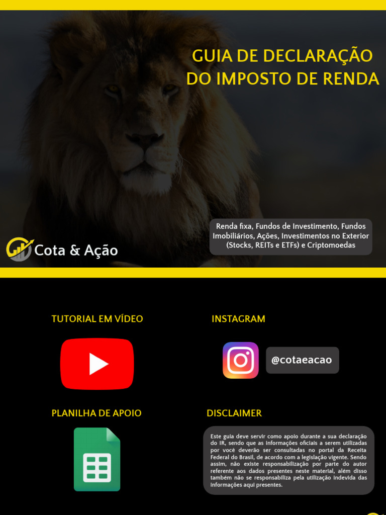 Guia Completo para Declaração do IR | PDF | Impostos | Renda fixa