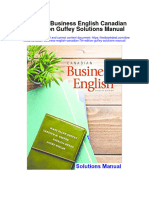 Canadian Business English Canadian 7th Edition Guffey Solutions Manual