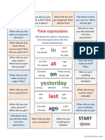 Boardgame Using Time Expressions