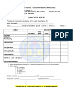 Ardenne High Community Service Grade 9 Documents