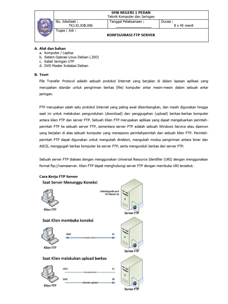Konfigurasi FTP Server di Linux Debian | PDF