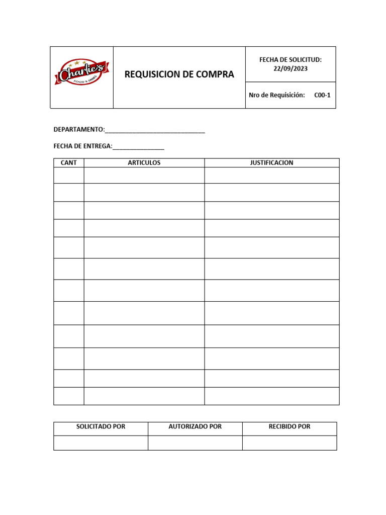 0 Result Images Of Ejemplo De Un Formato De Requisicion De Personal ...