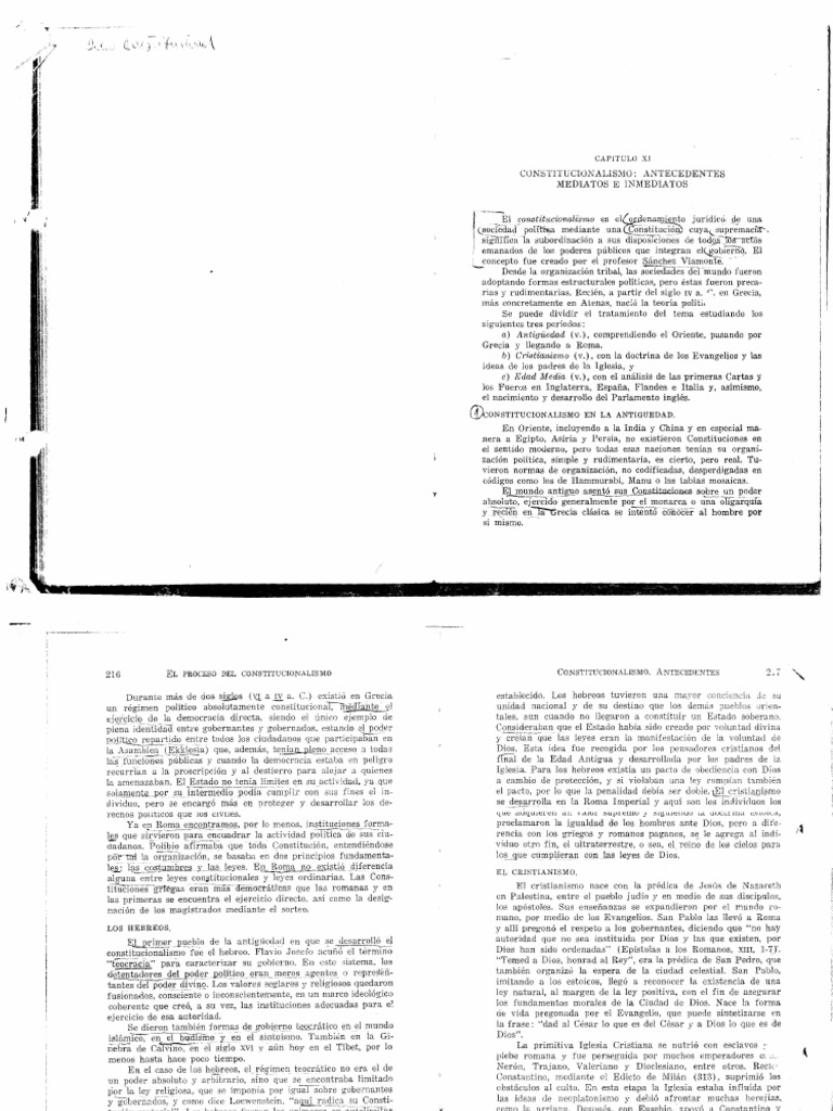Constitucionalismo de Linares Quintana | PDF