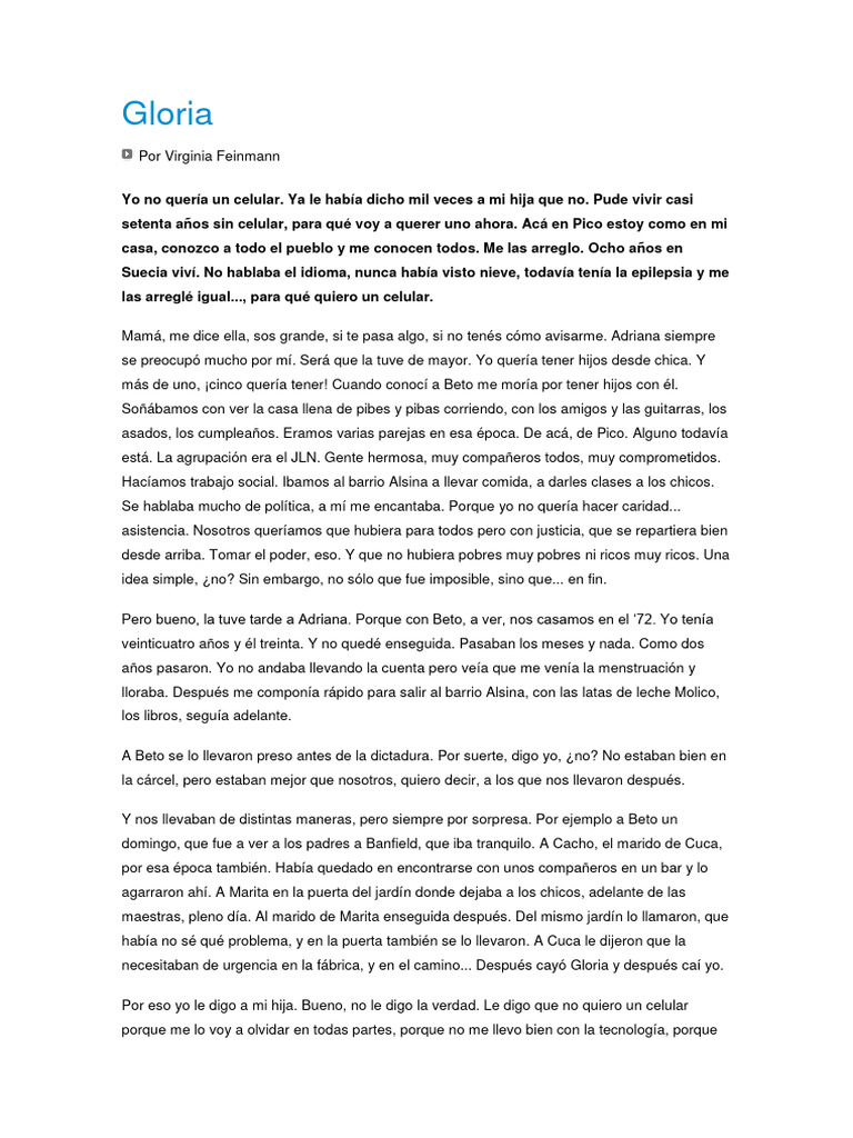 Gloria | PDF | Poesía