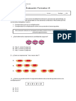 Evaluación Formativa VI Matematica 2°