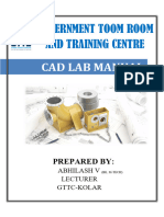 Cad Lab Manual Draft Updated On 10-08-2022 (Prepared by - Abhilash.v) 2