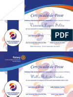 Certificado de posse do RC BH Venda Nova 161123