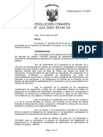 Resolución Conasev #024-2007-EF/94.10: Visto