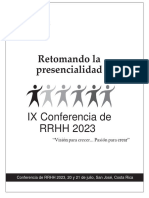 Invitacion IX Conferencia de RRHH Grupo Comeca 2023