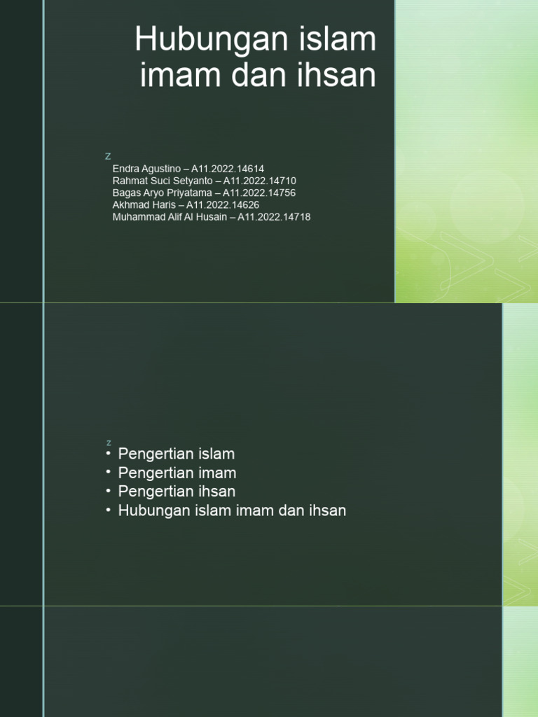 Hubungan Islam Iman Dan Ihsan | PDF