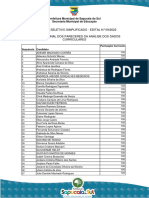 Resultado Final Dos Pareceres Da Analise Dos Dados Curriculares