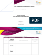 Formato Paso 3 - Proyecto Educativo Institucional