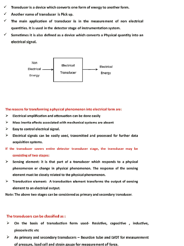 Transducer Notes PDF