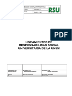 Lineamientos de Responsabilidad Social Universitaria de La Unsm