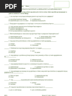 Summative Test in ESP 6 Quarter 1 | PDF