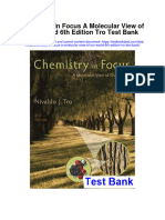 Chemistry in Focus A Molecular View of Our World 6th Edition Tro Test Bank