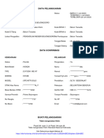 Data Pelanggaran: Kendaraan Pelanggar