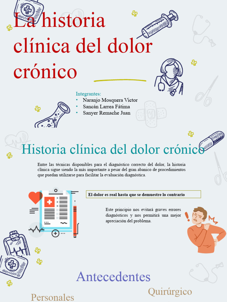 Grupo 10 - La Historia Clínica Del Dolor Crónico | PDF | Dolor ...
