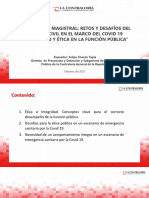 Integridad y Ética en La Función Pública - CONTRALORÍA - Febrero