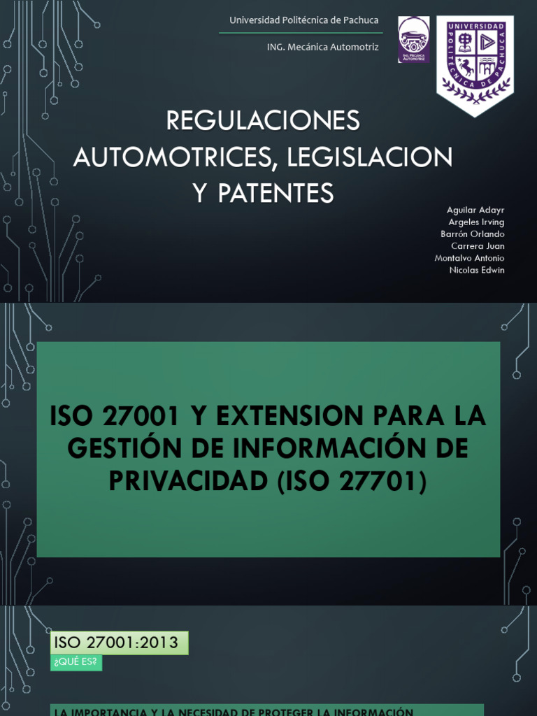 ISO 27001 y 27701: Gestión de Privacidad | PDF | La seguridad ...