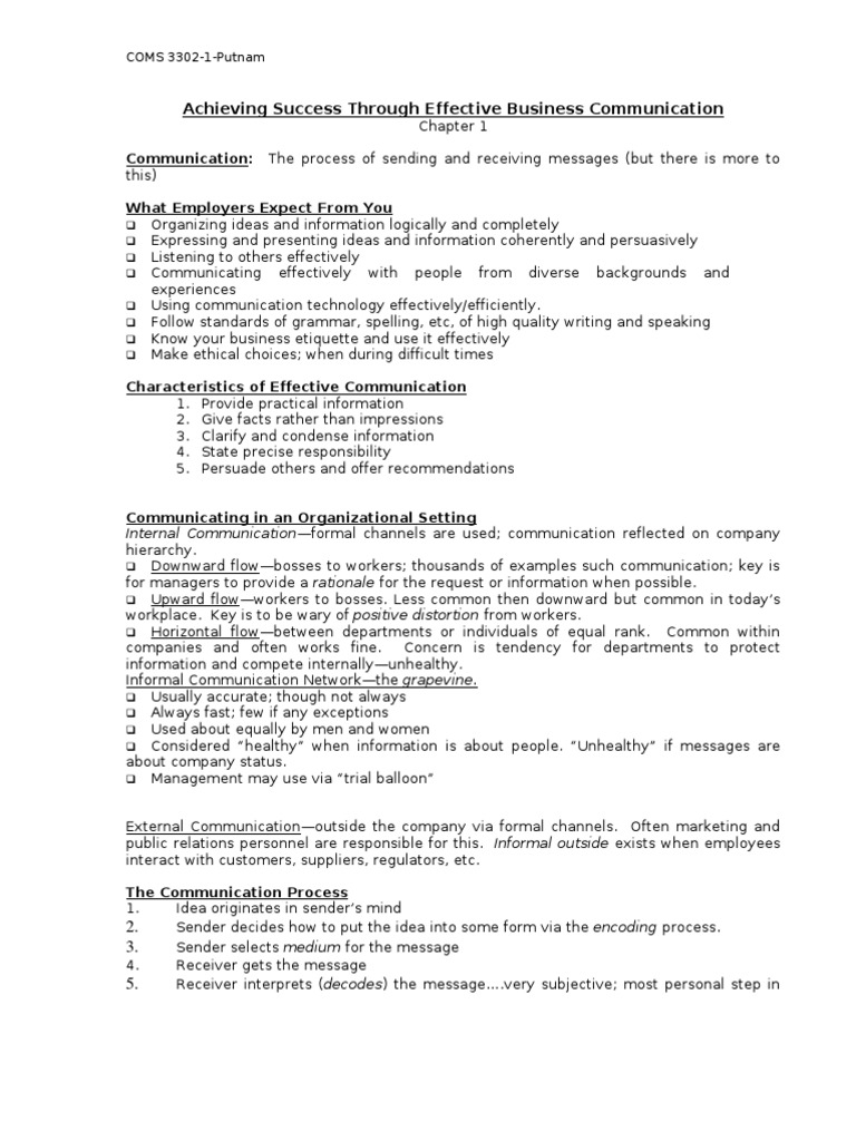 Effective Business Communication Guide | PDF