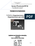 T. P. #4 - Organizaciones Sanas y Organizaciones Enfermas.