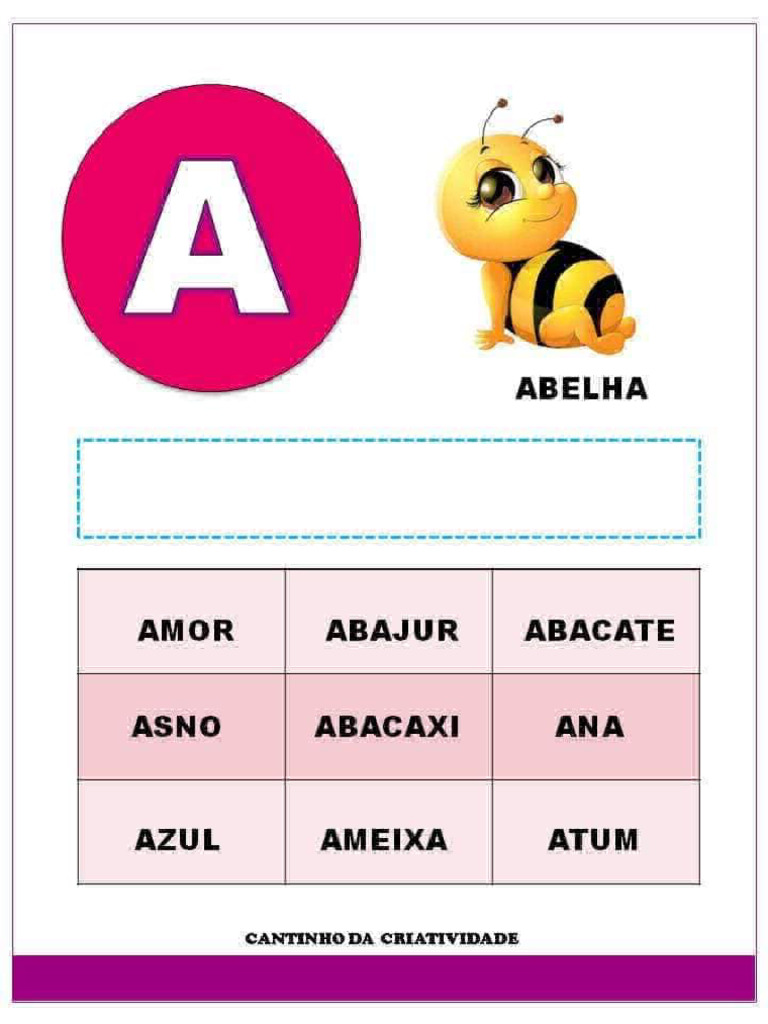 Apostila Com Fichas de Leitura Do Alfabeto | PDF
