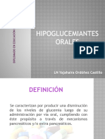 Hipoglucemiantes Orales: LN Yajahaira Ordóñez Castillo