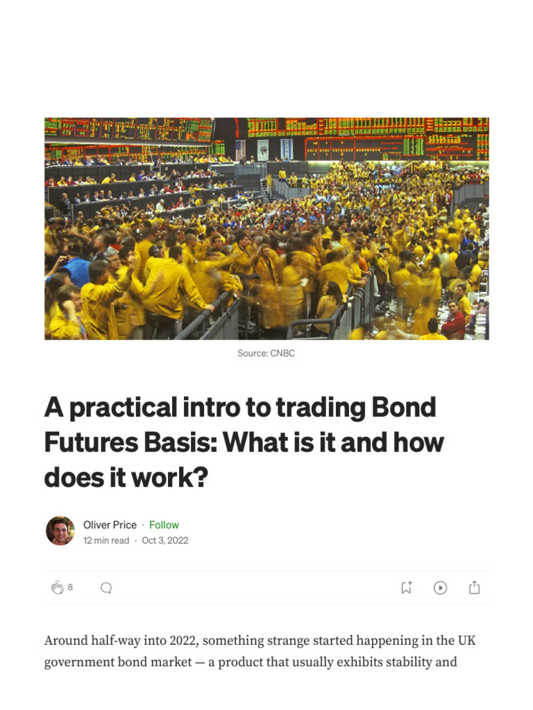 Bond Futures Basis Trading Example