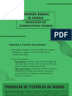 Produção de Energia - Combustíveis Fósseis