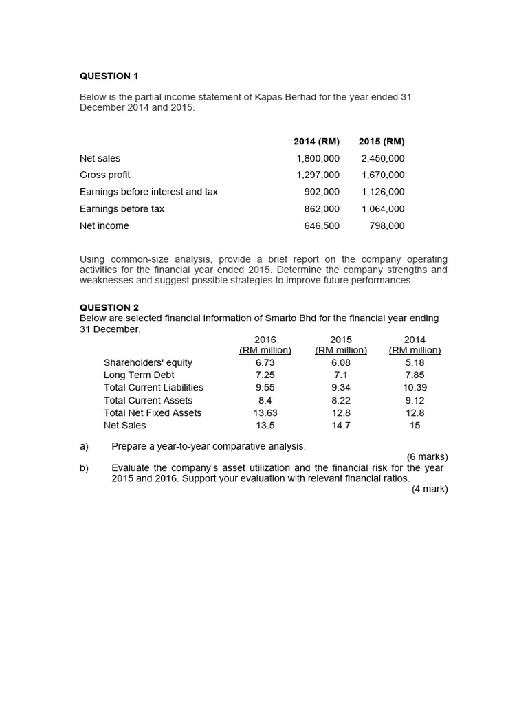 Financial Performance Analysis Report | PDF | Income Statement | Income