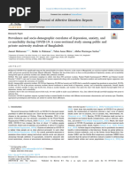 Journal of Affective Disorders Reports: Jeenat Mehareen, Mahir A. Rahman, Tahia Anan Dhira, Abdur Razzaque Sarker