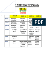 Time Table Semester-L