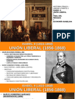 Unit 4 Parte 3 - Isabel II. UNION LIBERAL Y FIN DEL REINADO + ECONOMIA ISABELINA
