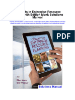 Concepts in Enterprise Resource Planning 4th Edition Monk Solutions Manual
