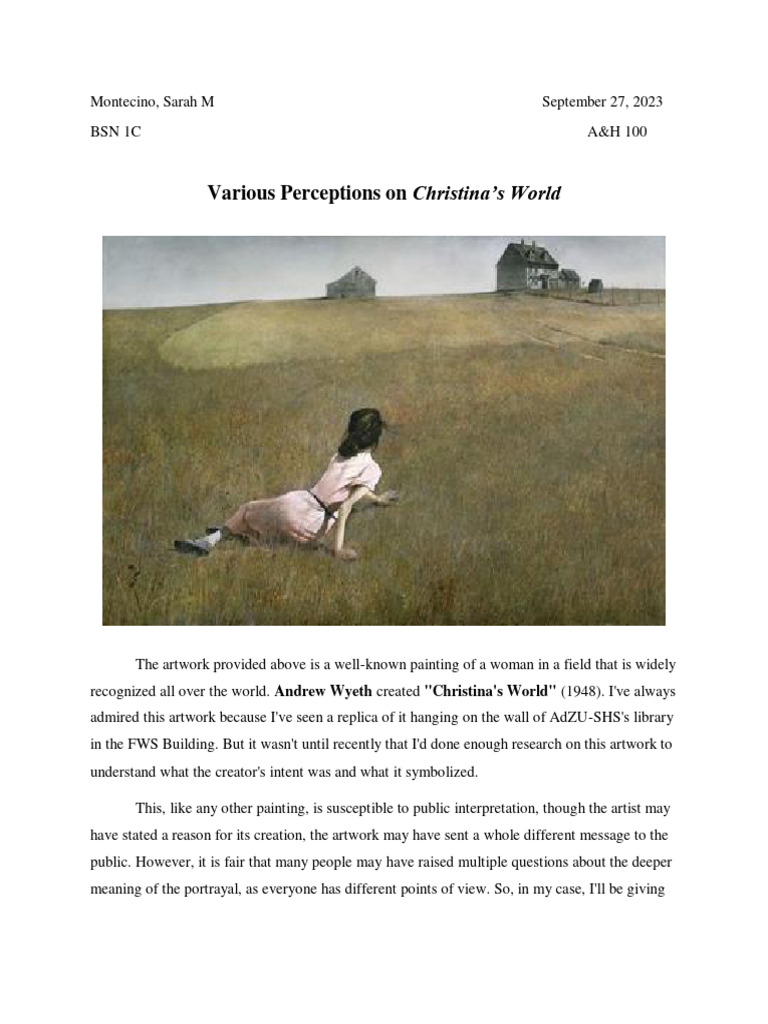 Christina's World | PDF