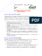 Examen2 Thermodynamique 2 SMP3 FSSM