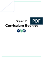 Y7 Curriculum Booklet