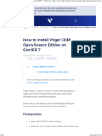 How To Install Vtiger CRM Open Source Edition On CentOS 7