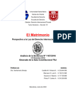 El Matrimonio en El Derecho Internacional Privado