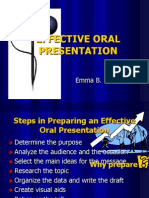 Effective Oral Presentation